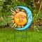 Glitzhome® 36.25" Metal Sun & Moon Garden Stake or Wall Décor